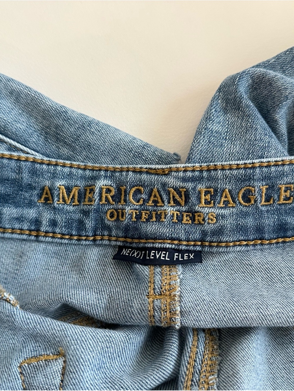 American Eagle Outfitters Mens Jeans Slim Fit 34x34 Light Pre Owned Cut A1-002 - Picture 9 of 11